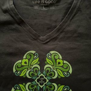 Life is Good L t-Shirt Good Luck 🍀
